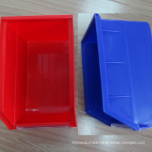Wall-mounted plastic storage bin